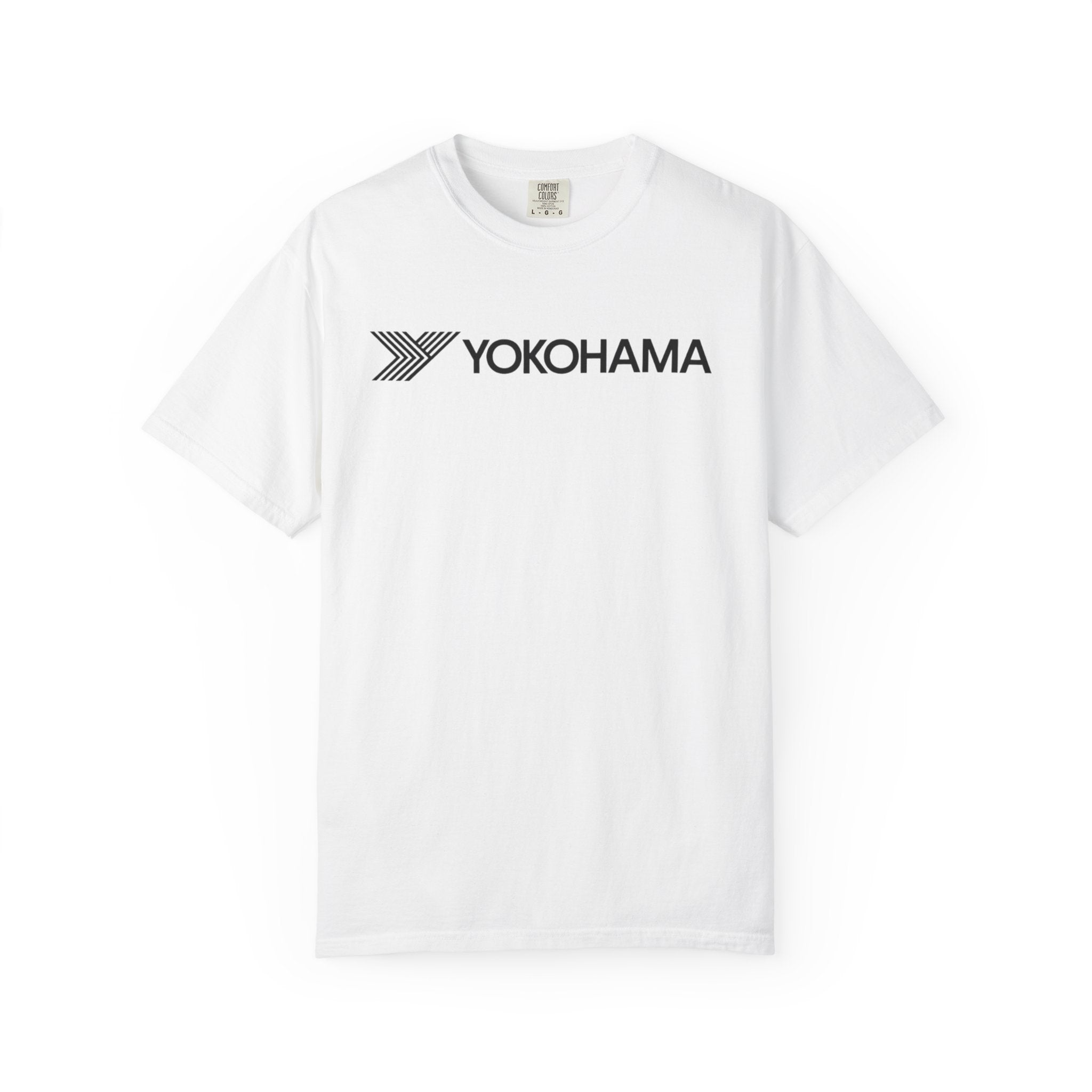 Yokohama Logo T-Shirt  Minimal White Graphic Tee